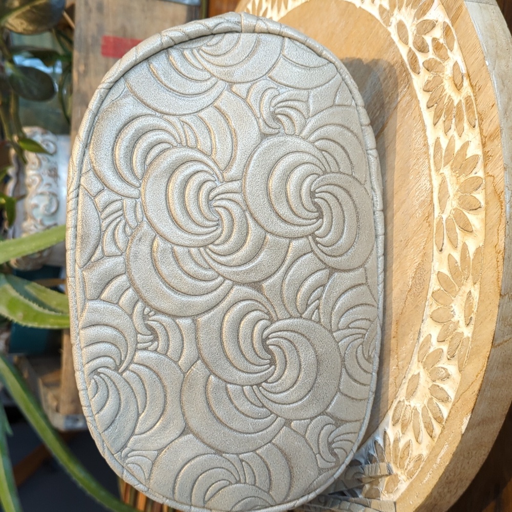 Giulia Massari swirl leather bag cream/gray - Picture 7 of 15